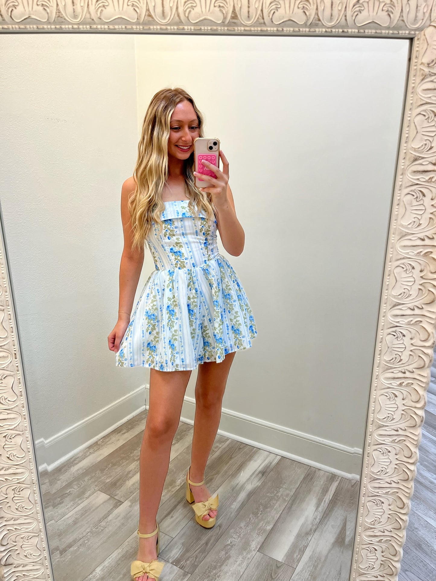 Zinnia Romper(blue)