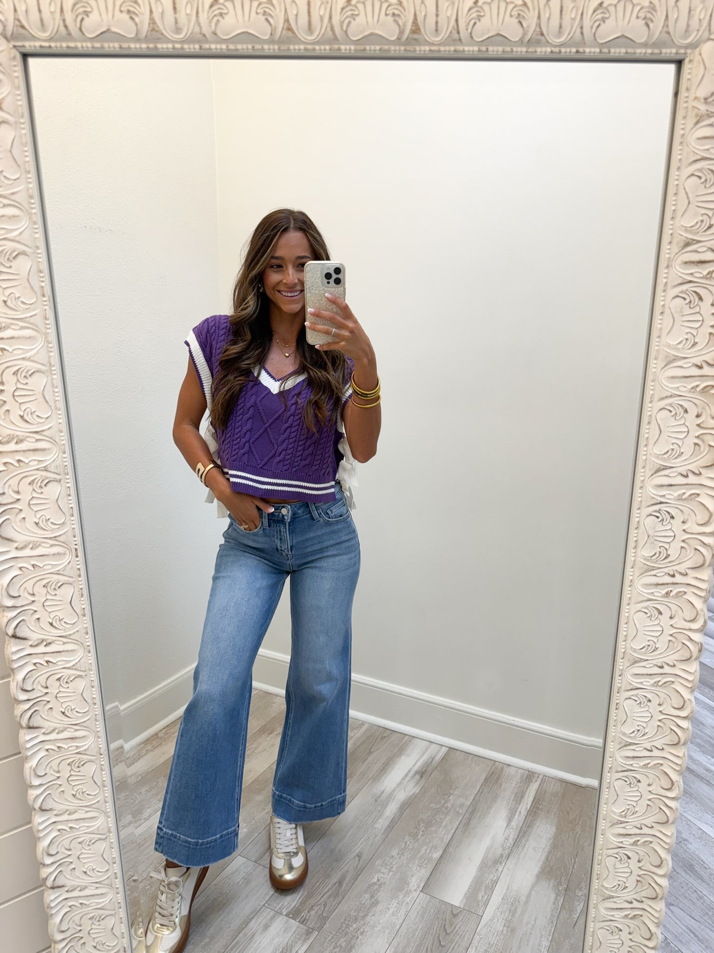Lace Sweater Vest(purple)