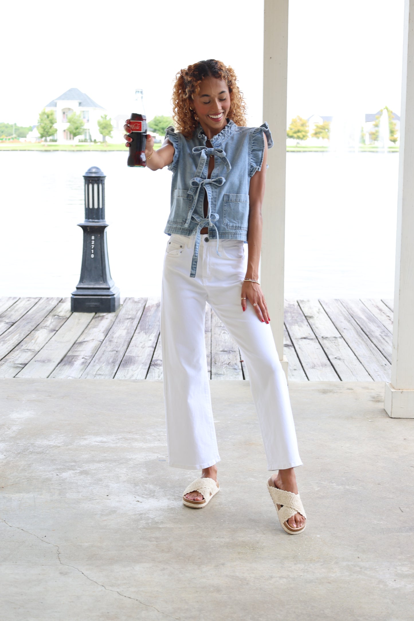 Ruffled Vest