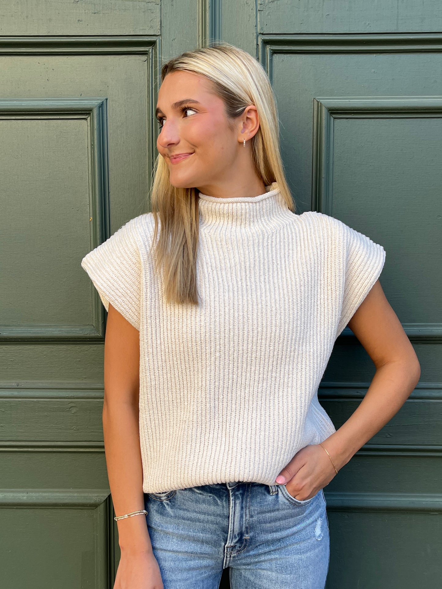 Tiffany Turtle Neck Cream