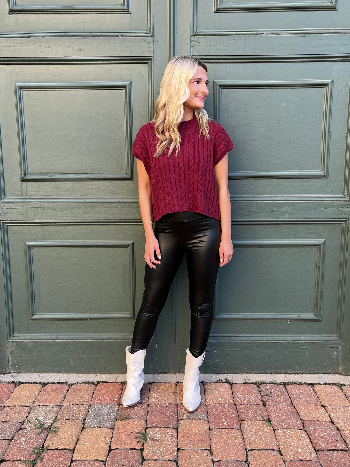 Wine Sweater Vest