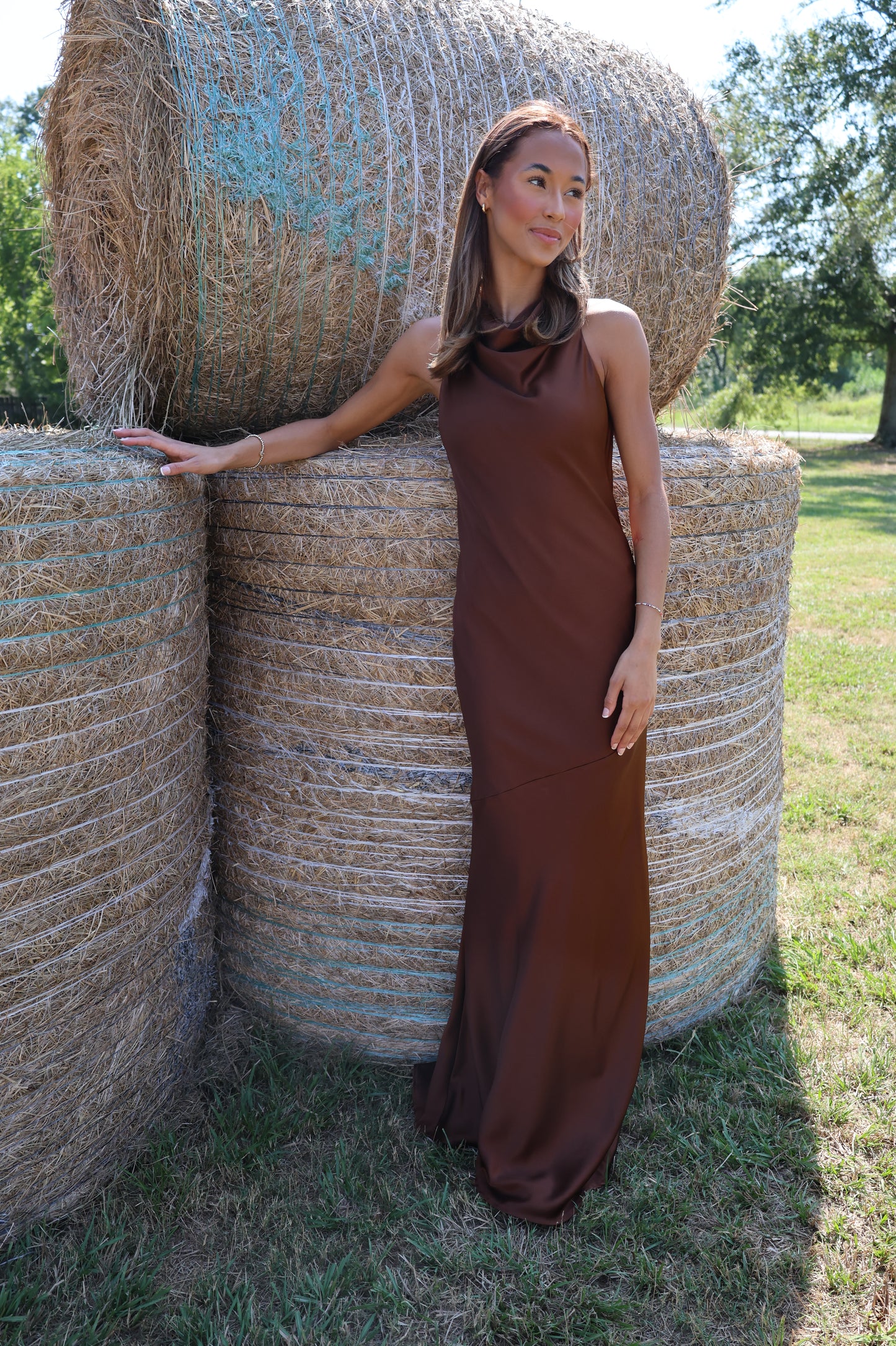 All Out Satin Dress