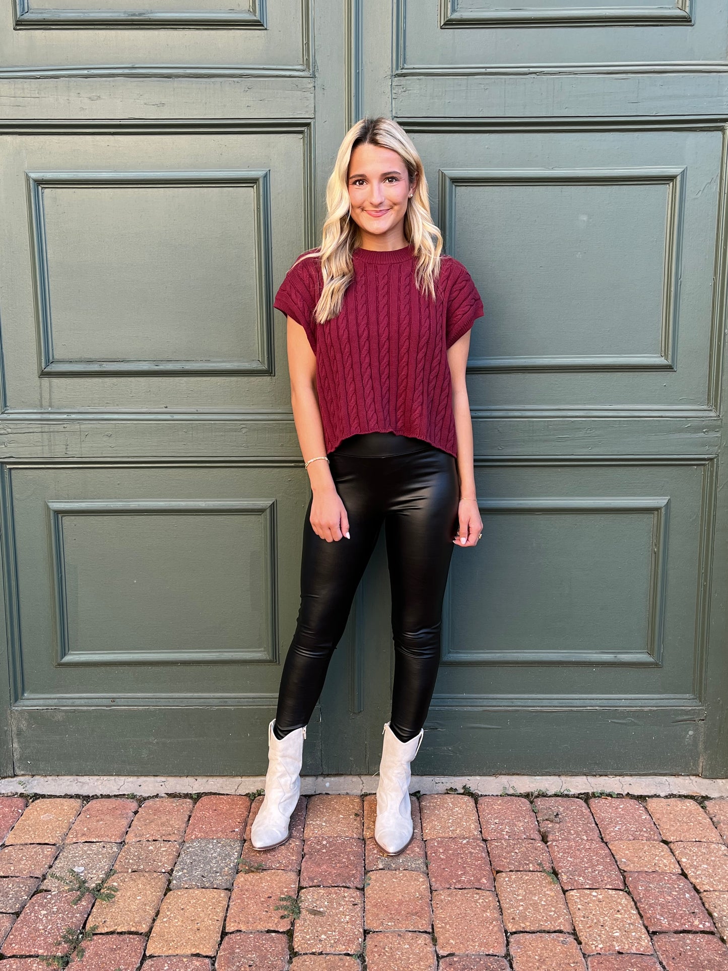 Wine Sweater Vest