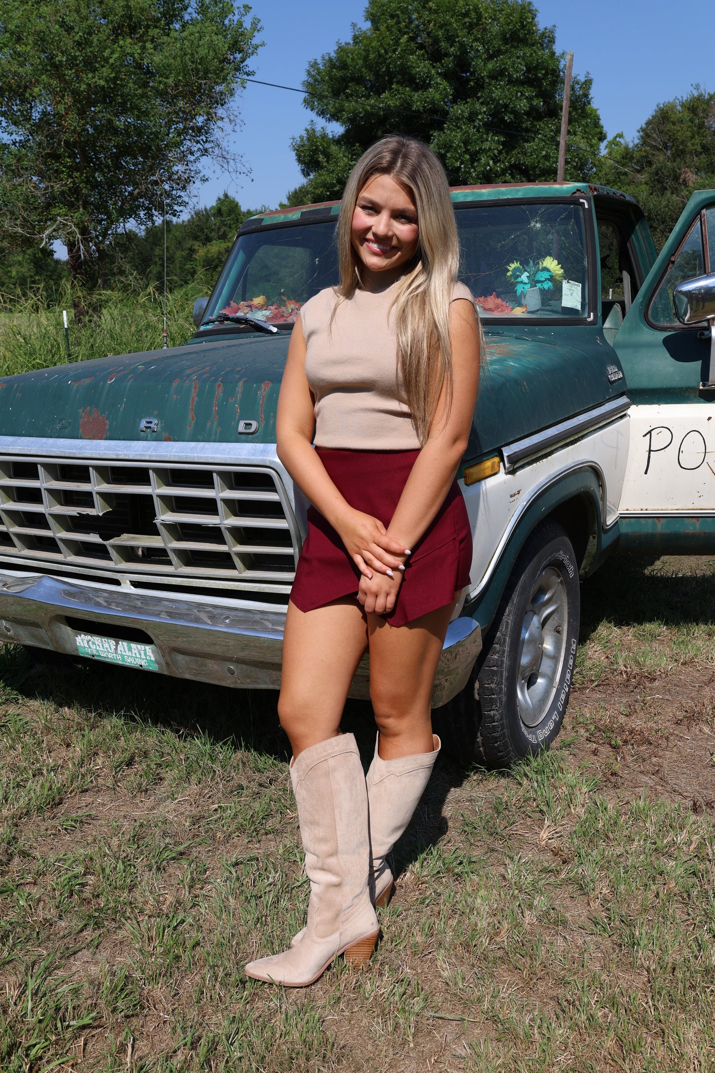 Rory Skort(burgundy)