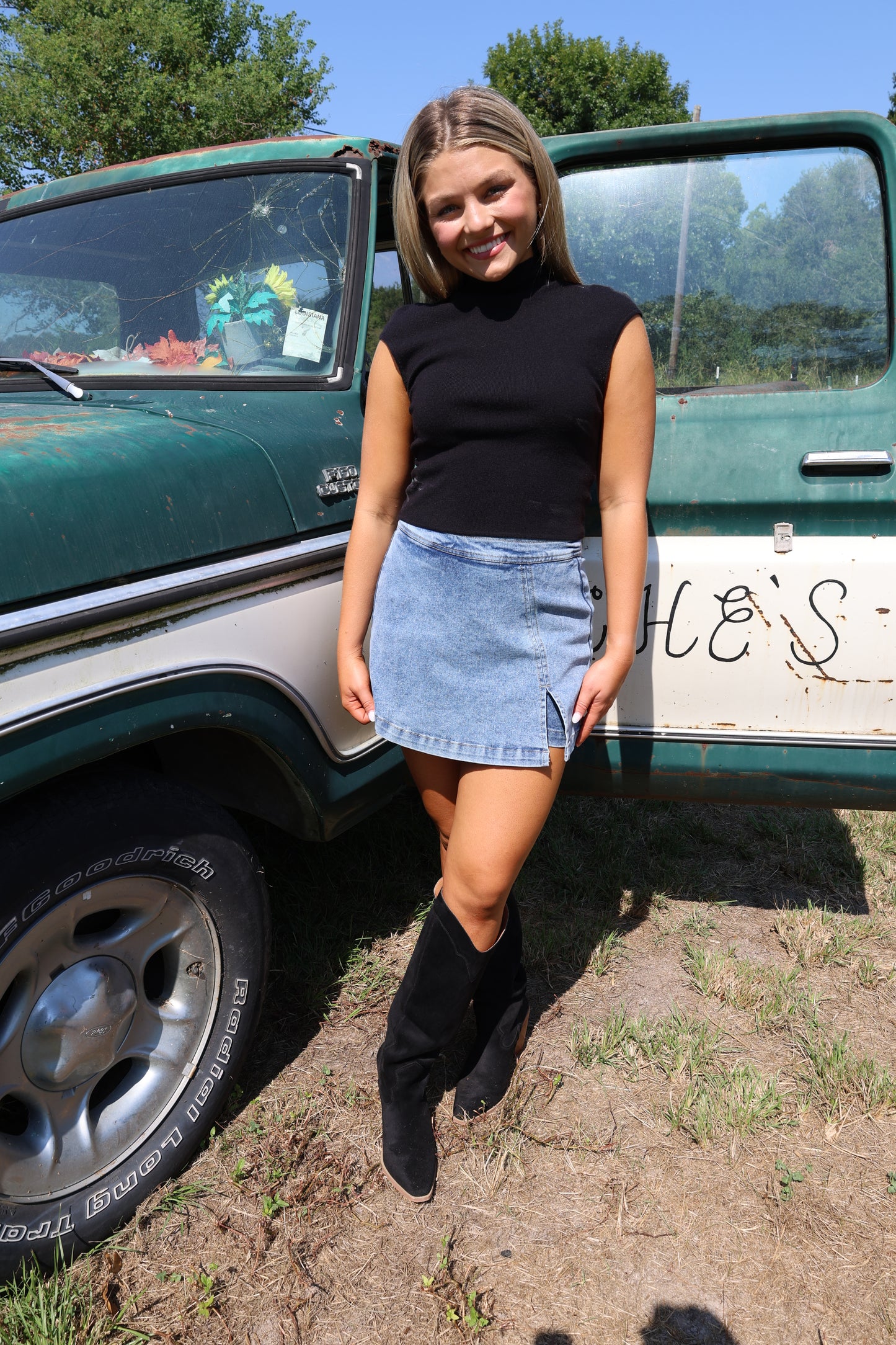 Mock top(black)