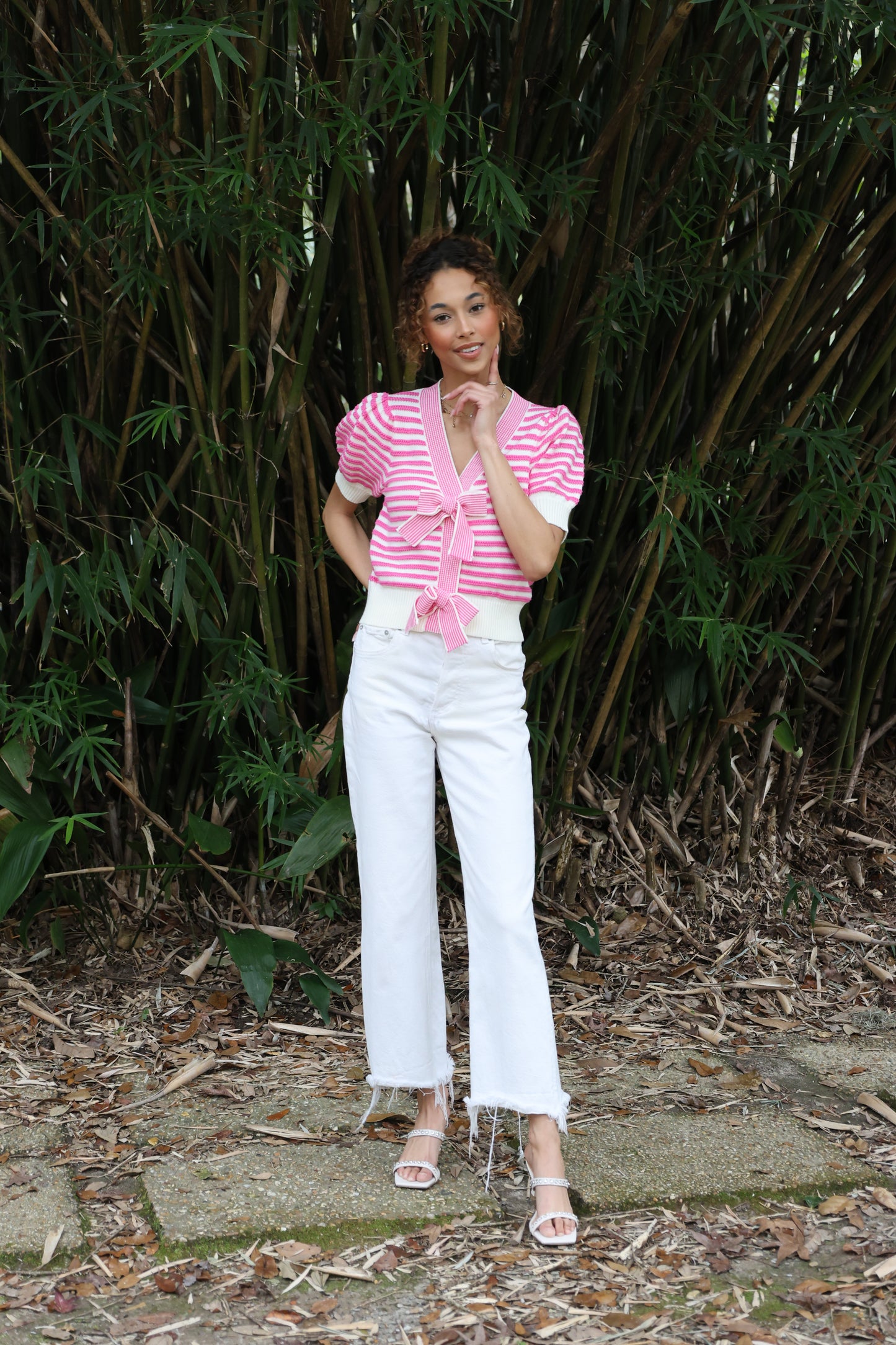 Jeannine Sweater. (pink)