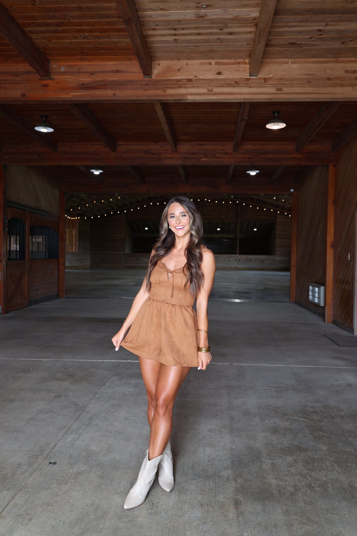 Farrah Romper(mocha)