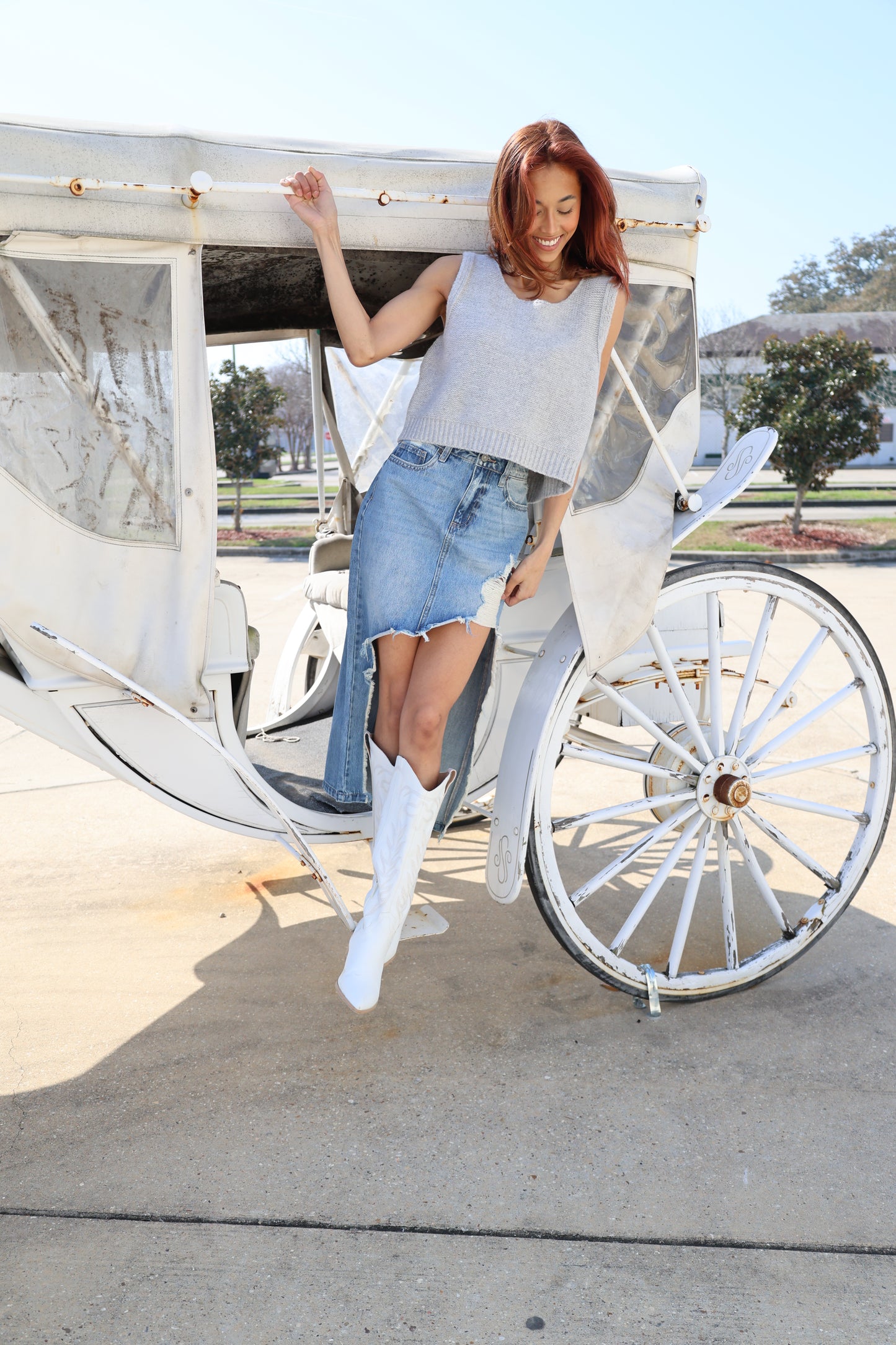 Bonnie Bow Sweater(grey)