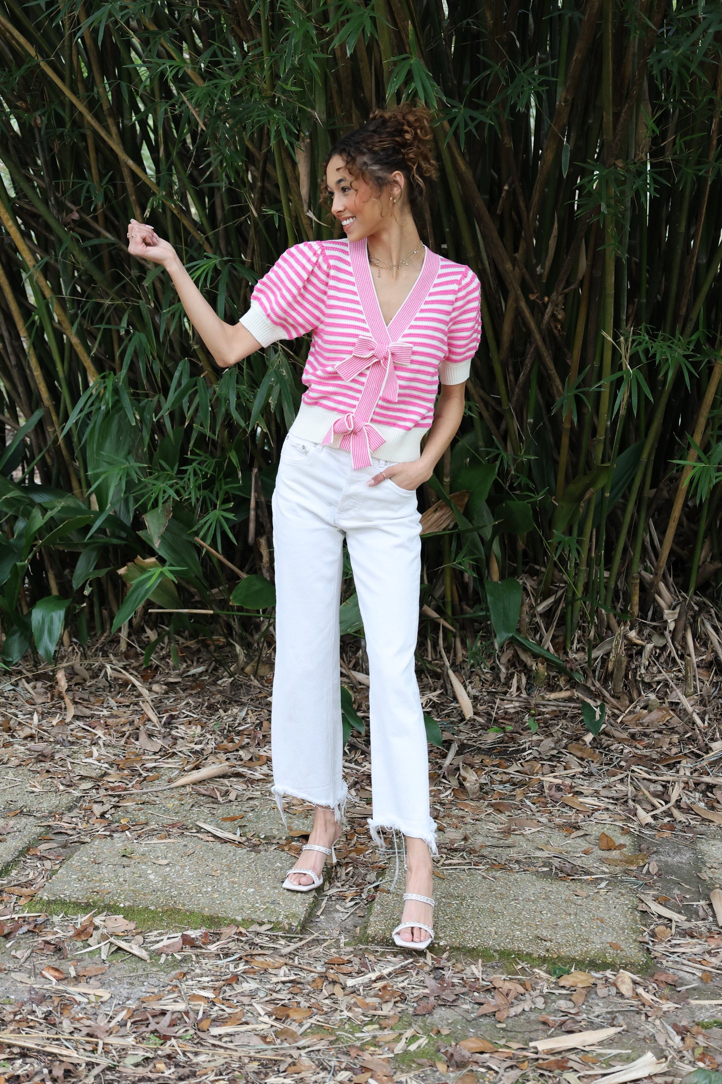Jeannine Sweater. (pink)