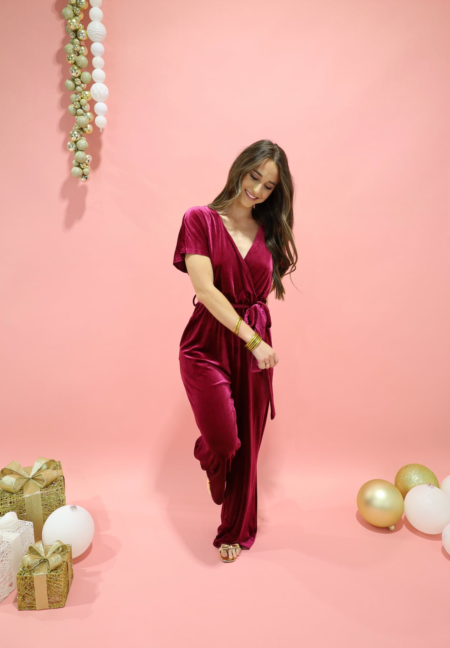 Johana Romper(burgandy)