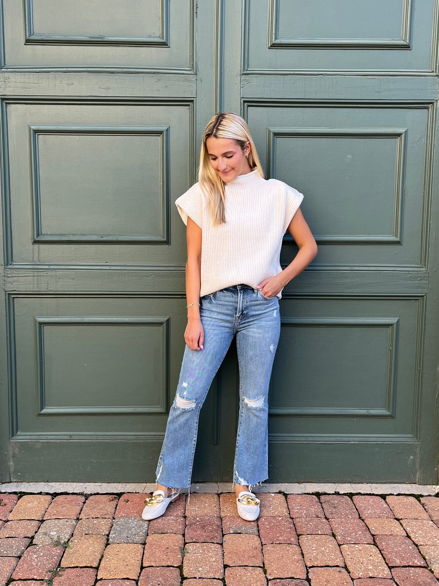 Tiffany Turtle Neck Cream