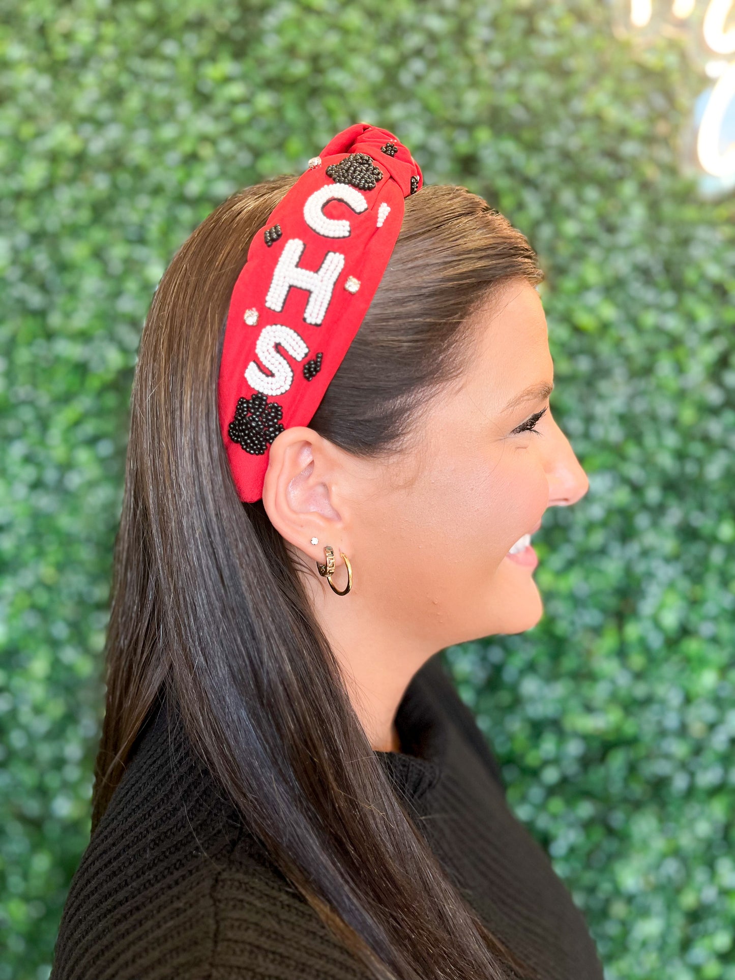 CHS beaded headband