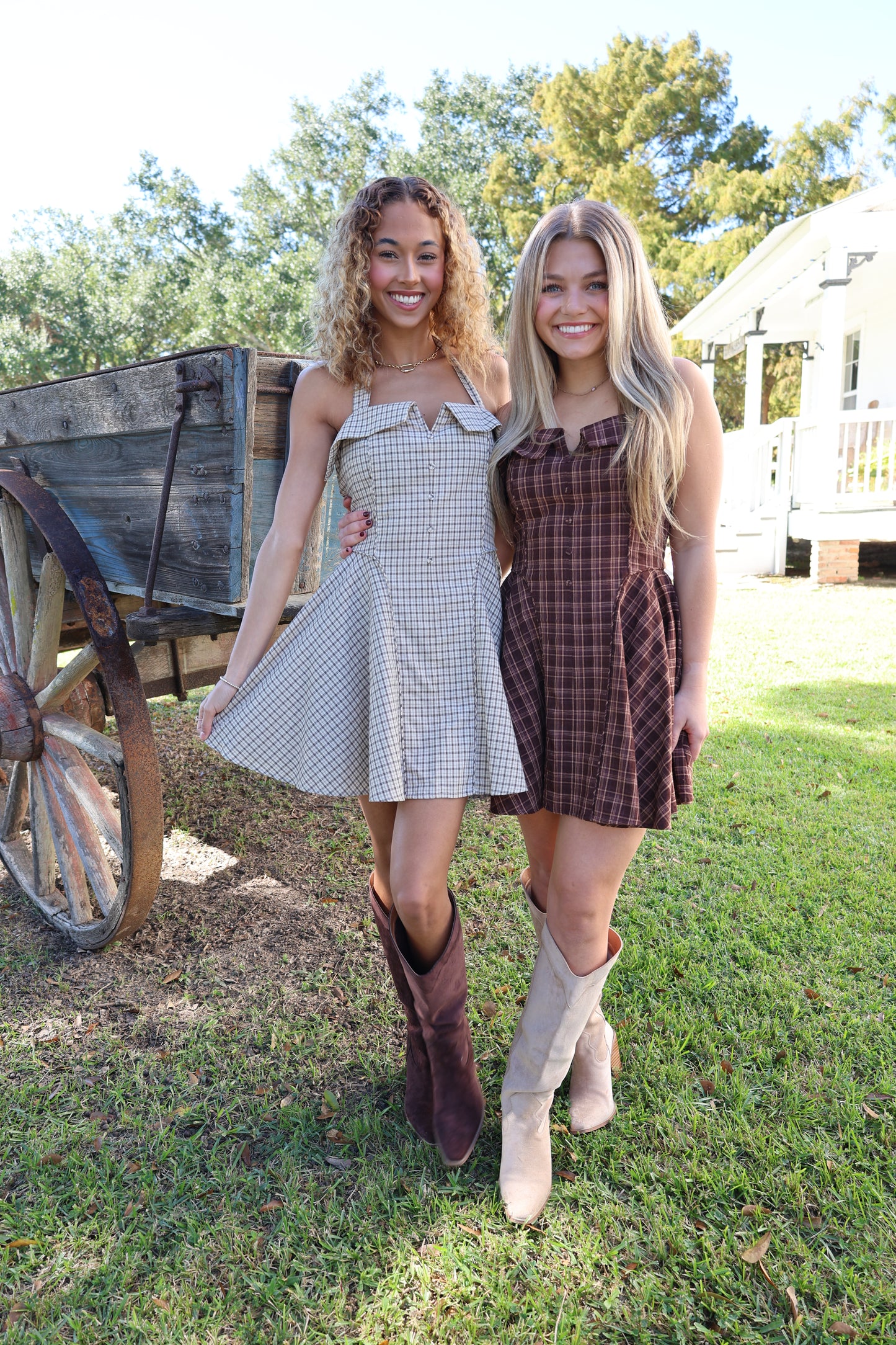 Fall For Me Dress(Brown)