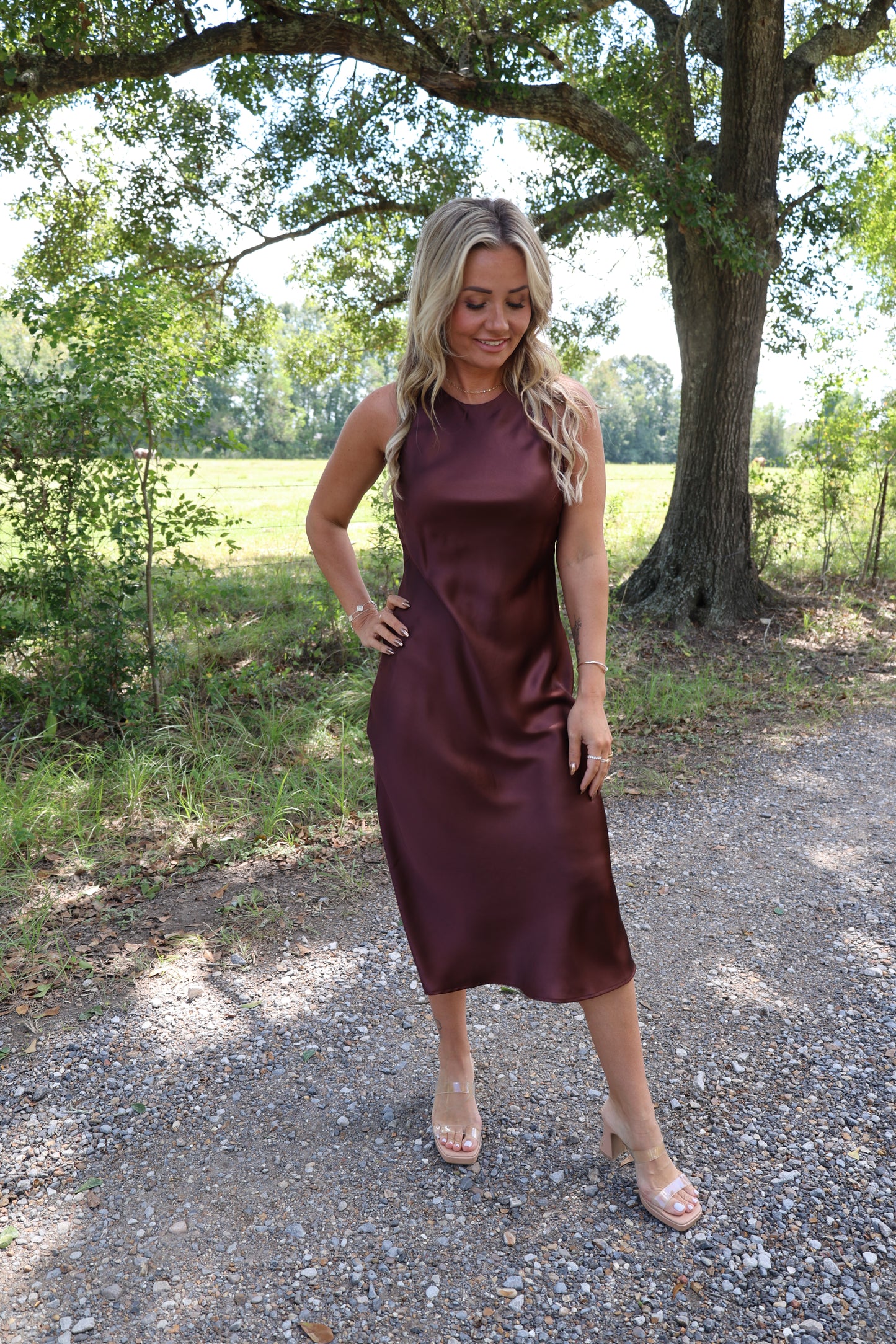 Marciano Dress (chestnut)