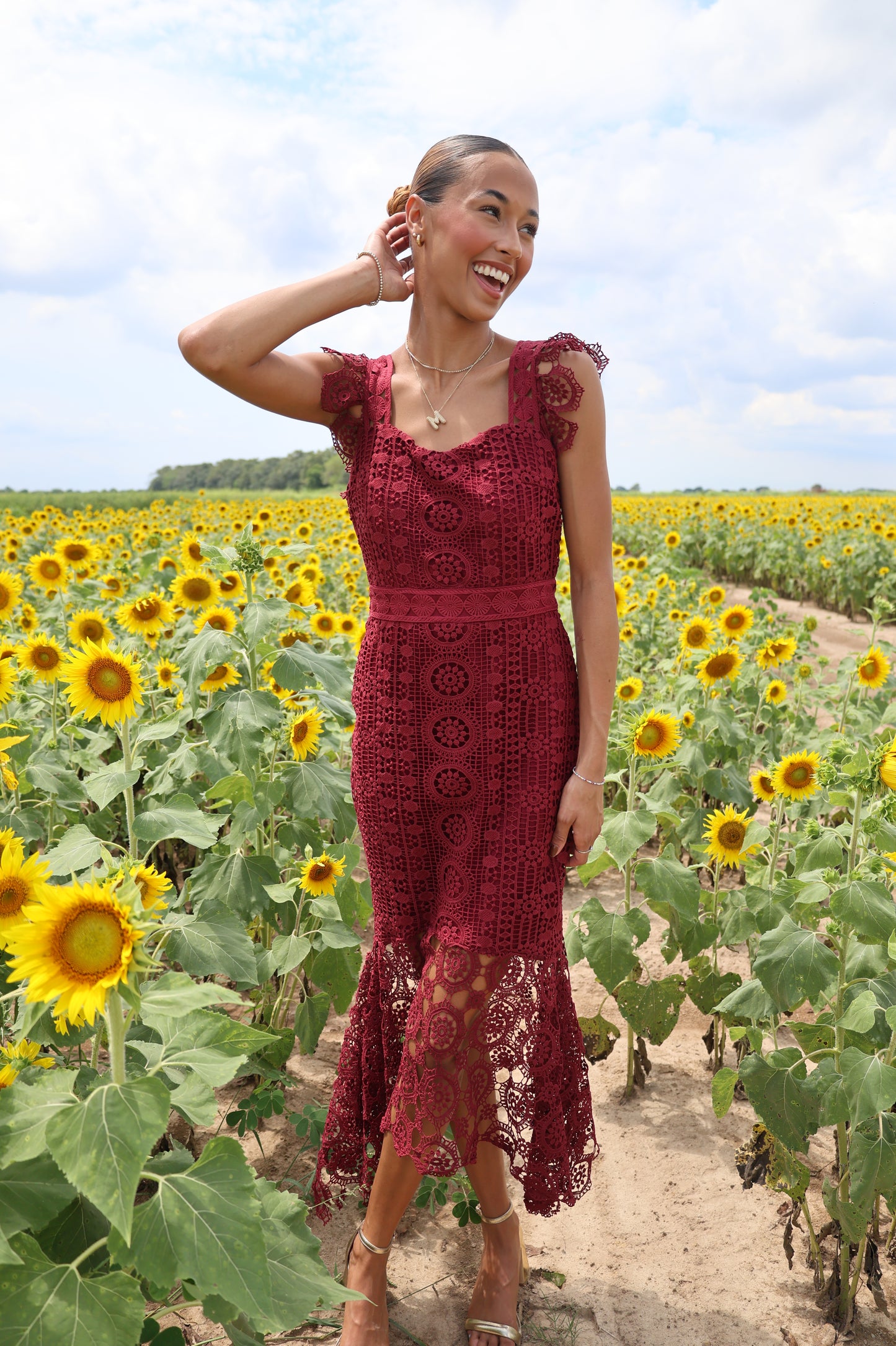 Kiely Dress(wine)