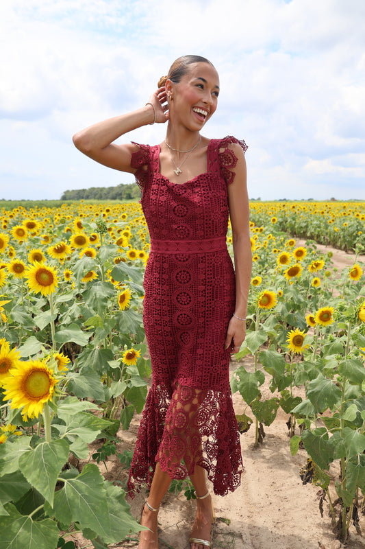 Kiely Dress(wine)