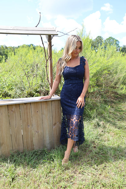 Kiely Dress(navy)