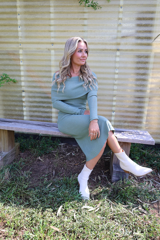 Just Right Dress(olive)