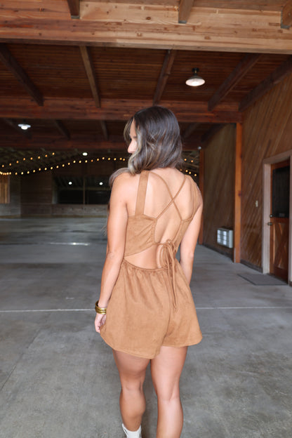Farrah Romper(mocha)