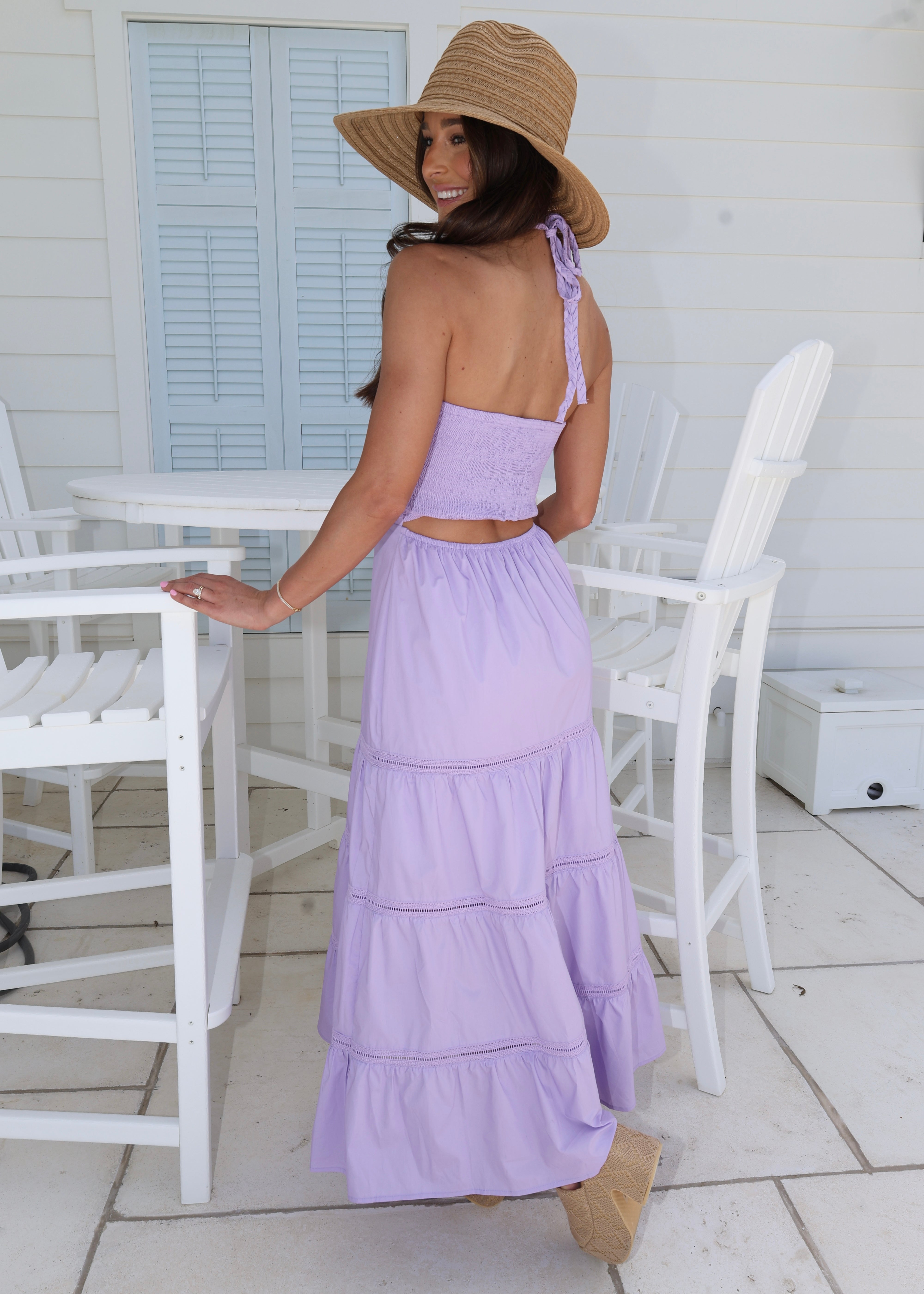 Braid Me Dress-Purple