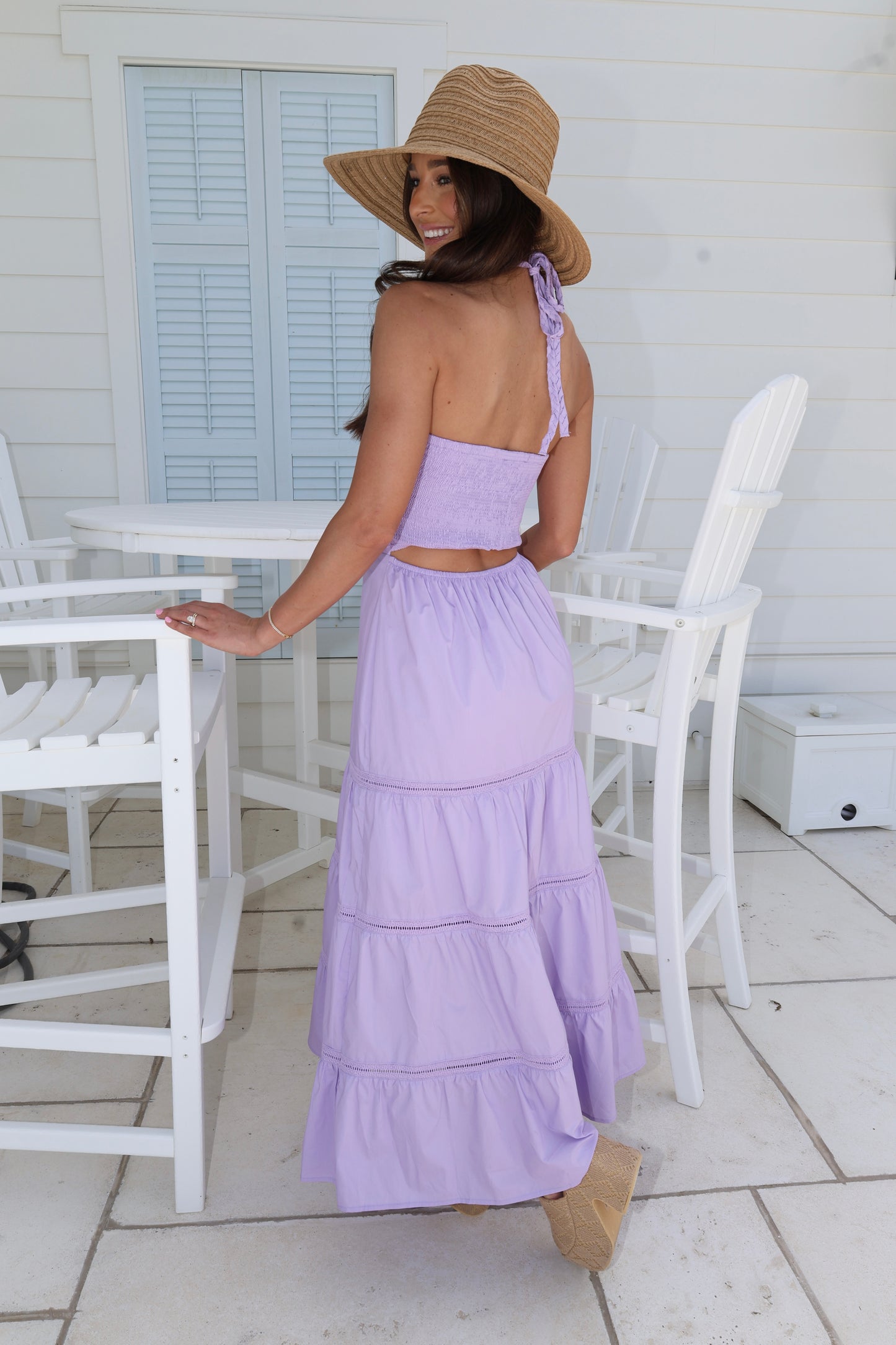 Braid Me Dress-Purple