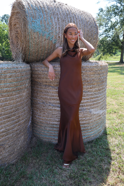 All Out Satin Dress