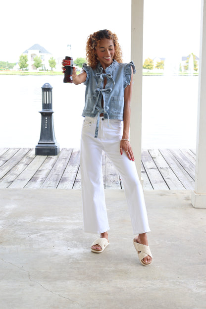 Ruffled Vest