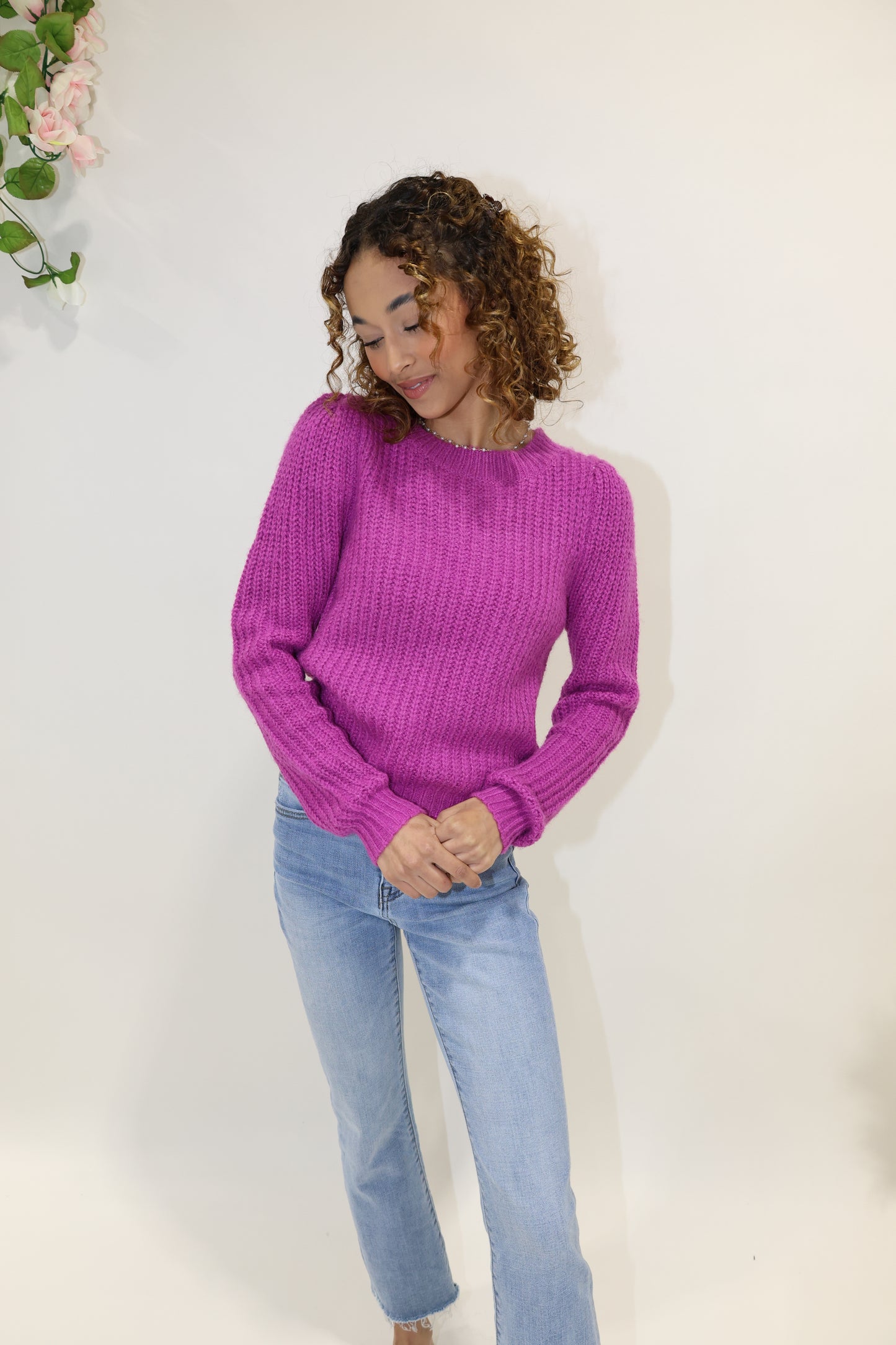 Freya Sweater(Magenta)