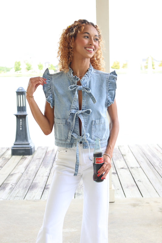 Ruffled Vest