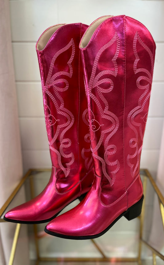 Fuchsia Boots