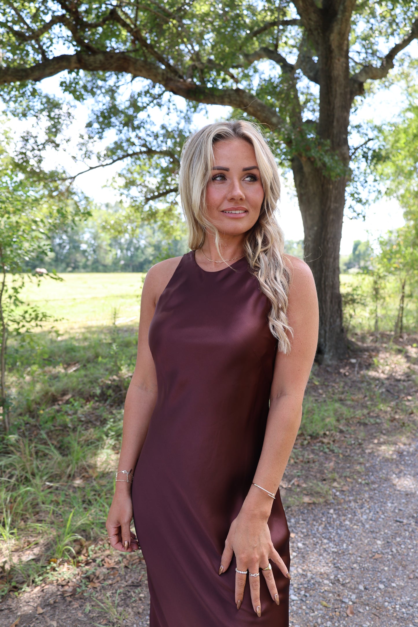 Marciano Dress (chestnut)