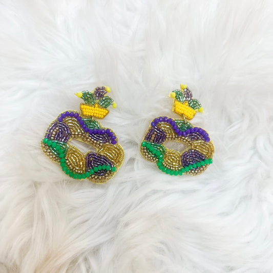 King Cake Earrings