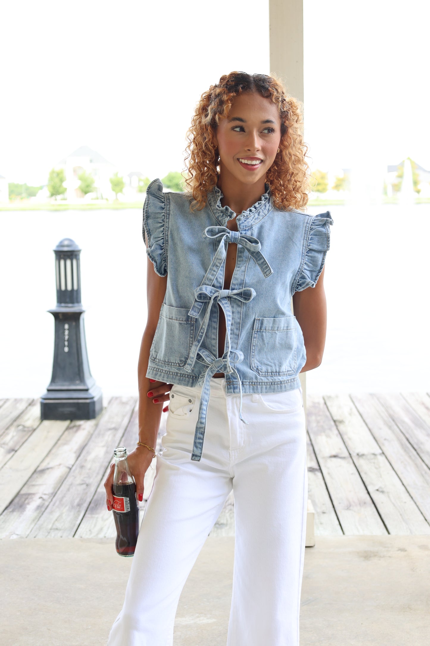 Ruffled Vest