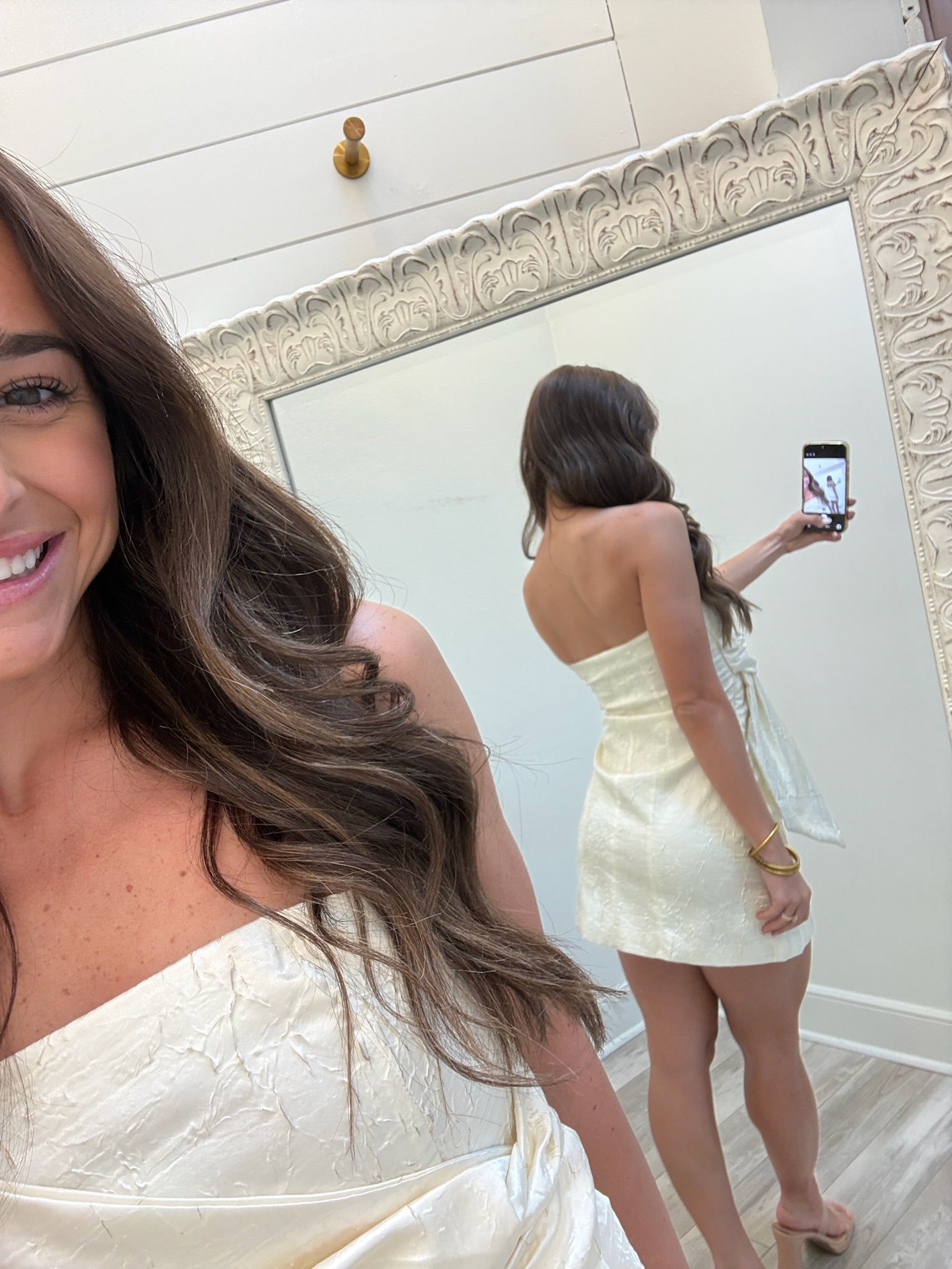 Twisted Dress-Cream