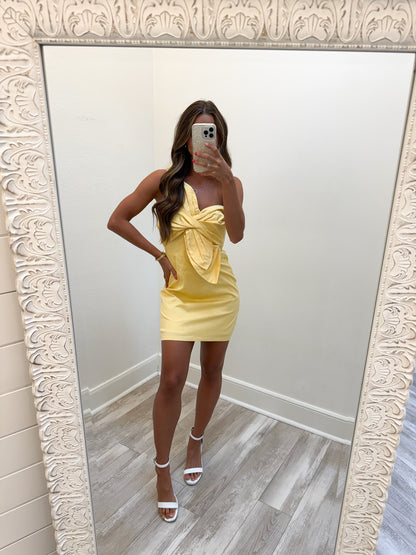 Knot Me Dress(yellow)