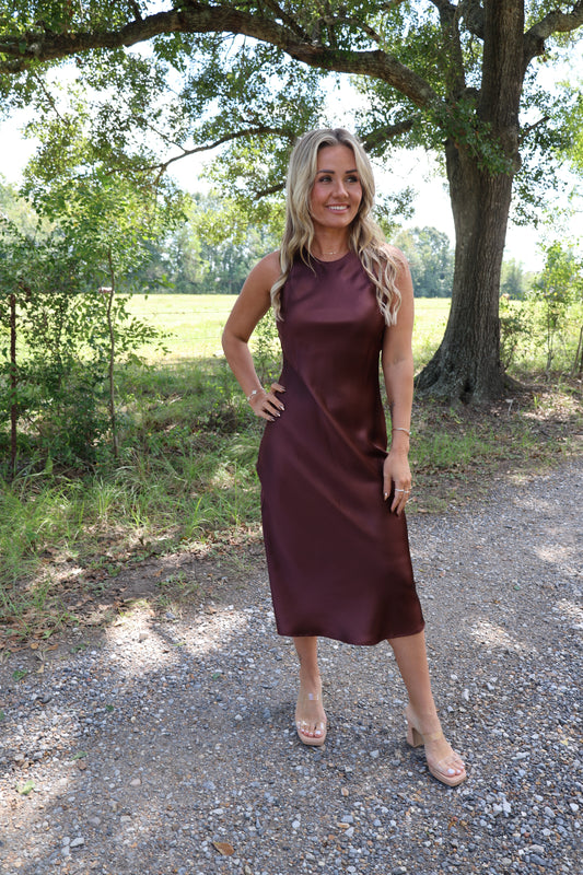 Marciano Dress (chestnut)