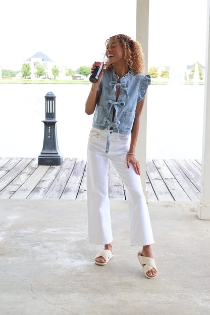 Ruffled Vest