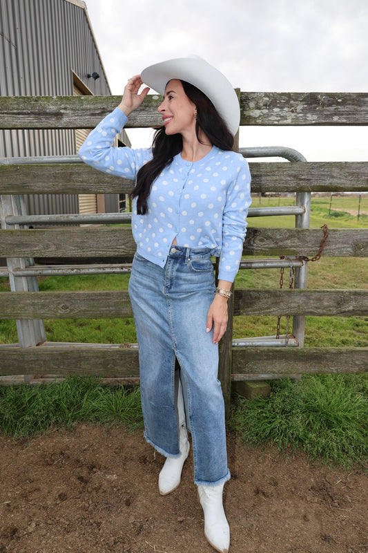 Polka Cardigan