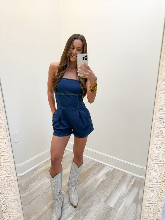 Londyn Romper(denim)