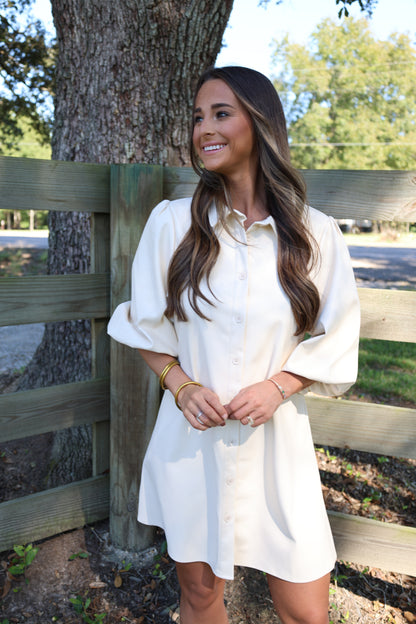 Krista Dress(Cream)