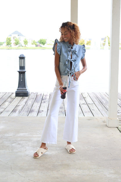 Ruffled Vest