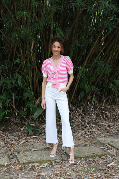 Jeannine Sweater. (pink)
