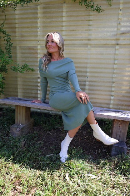 Just Right Dress(olive)