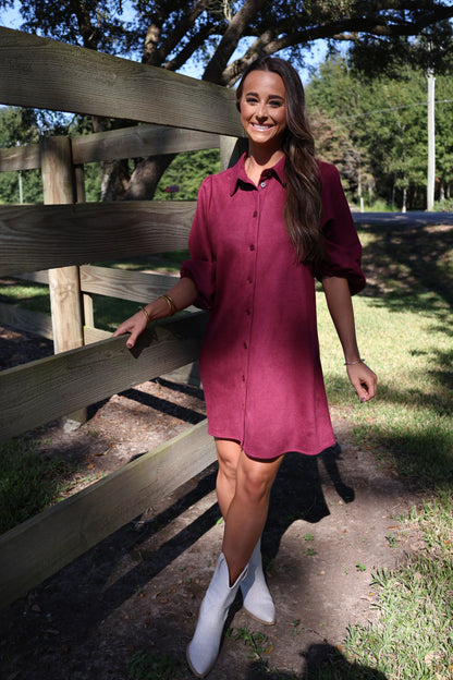 Cabana Dress(Burgandy)