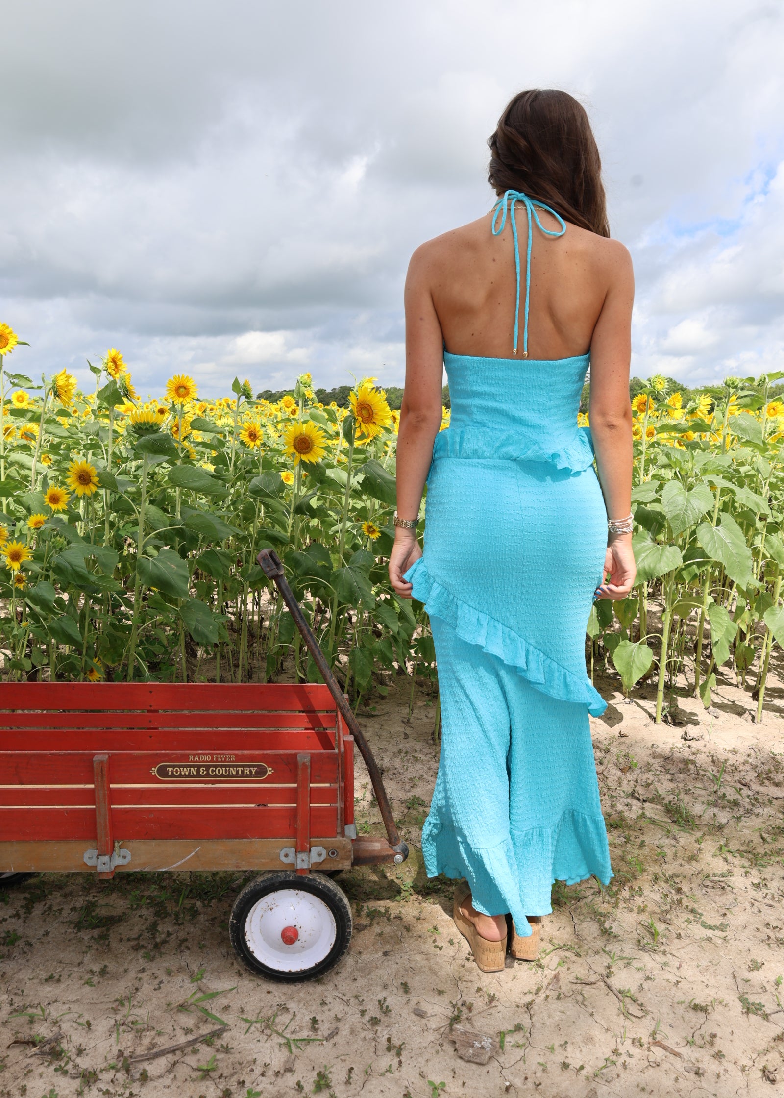 Leighton Dress-Blue