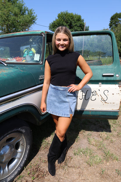 Mock top(black)