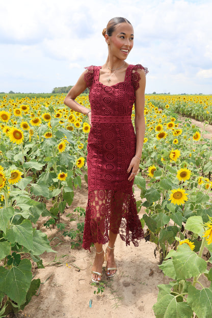 Kiely Dress(wine)