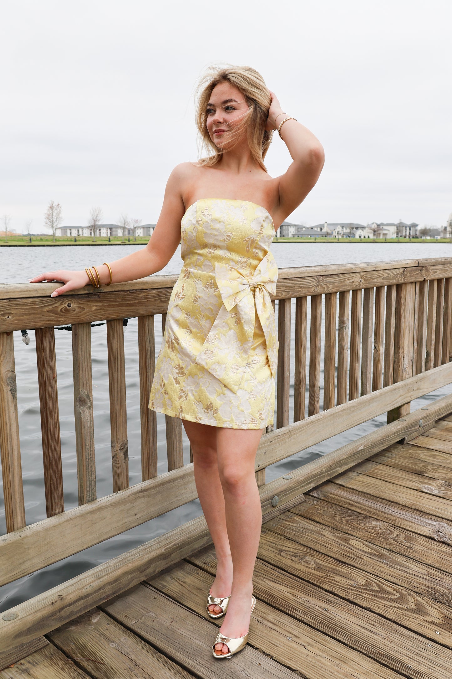 Mae Mini Dress(yellow)