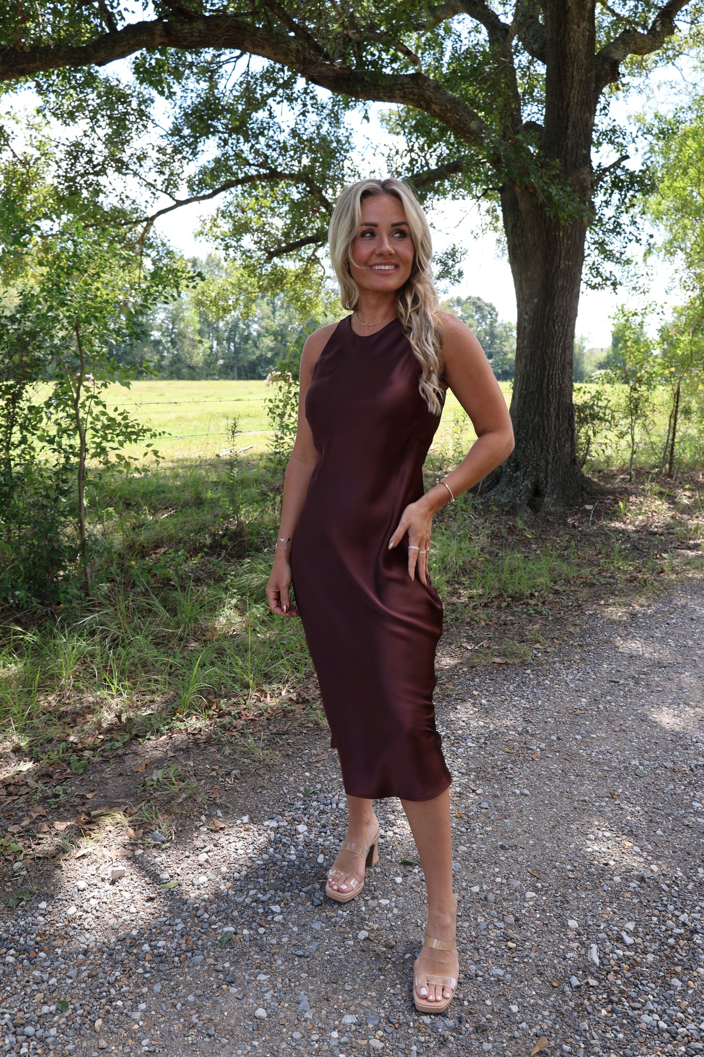 Marciano Dress (chestnut)