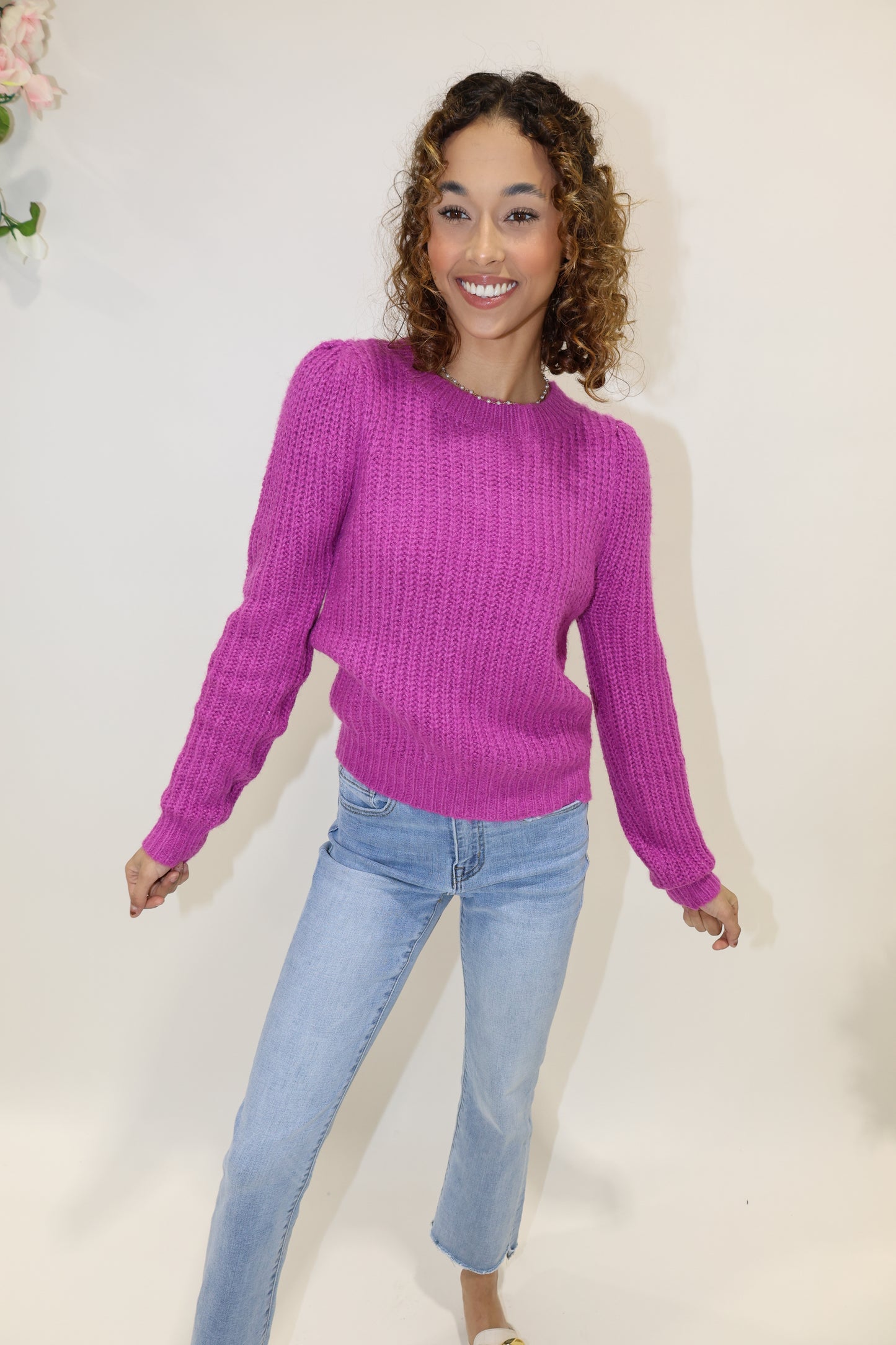 Freya Sweater(Magenta)
